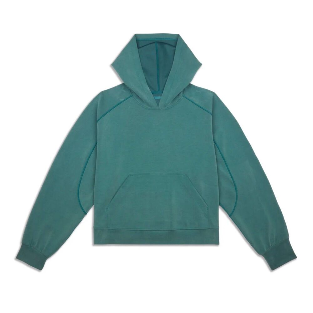 Lululemon Softstreme Hoodie Storm Teal size 6 athletic womens active wear hoodie